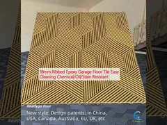 18mm 리버드 에포시 차고 바닥 타일 쉽게 청소 화학물질 / 기름 / 얼룩 저항