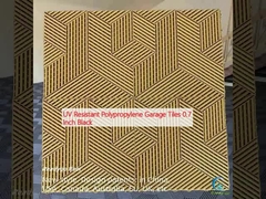 자외선 저항성 폴리프로필렌 차고 타일 0.7 인치 검은색