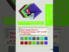 -20°F에서 120°F까지의 온도 범위에서 저렴한 가격에 검은 차고 바닥