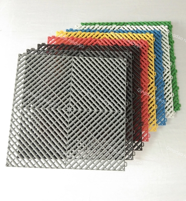 잠금 가능한 폴리프로필렌 차고 바닥 타일 400*400mm 차고 바닥