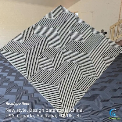 회색 중량 가리지 바닥 400x400mm 산업용 접목 바닥 타일