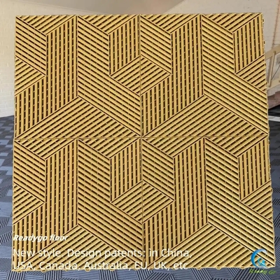 야외 융합 차고 카펫 타일 40x40 단단한 플라스틱 차고 타일