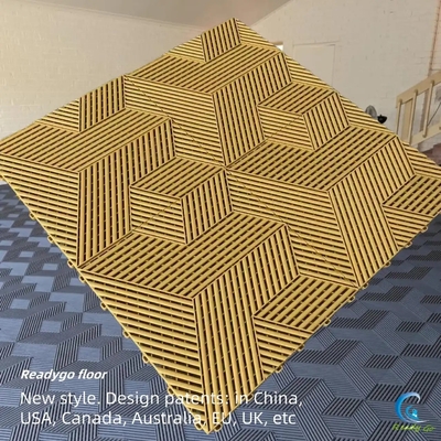40x40cm 융합형 상점 바닥 매트 반 슬리프 플라스틱 차고 바닥 매트