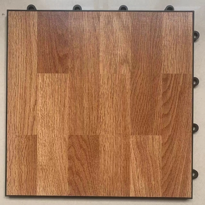 다크 목재 융합 휴대용 댄스 플로어 타일 300x300x12mm