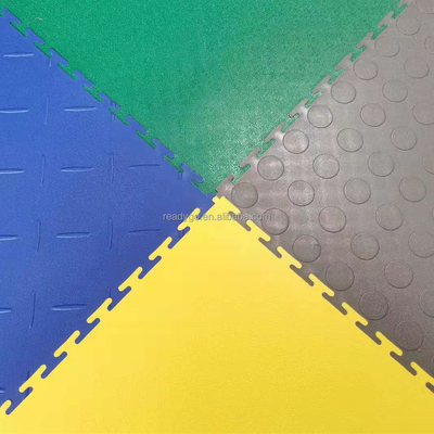 OEM 유연한 PVC 차고 바닥 타일 값싼 PVC 차고 바닥